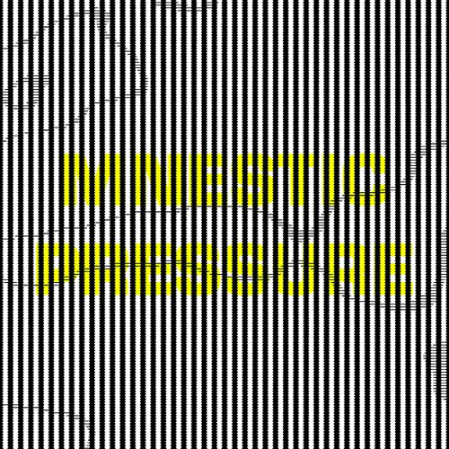 Yellow text reading Mnestic Pressure obscured by vertical black and white lines.