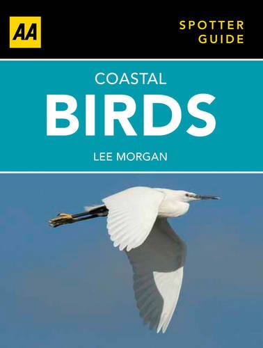 Book cover: “Coastal Birds” with a photo of a white egret in flight.