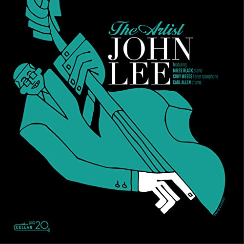 CD cover for John Lee’s “The Artist” featuring stylized teal illustration.