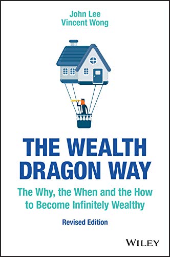 Book cover: house-balloon illustration above bold title, “The Wealth Dragon Way.”