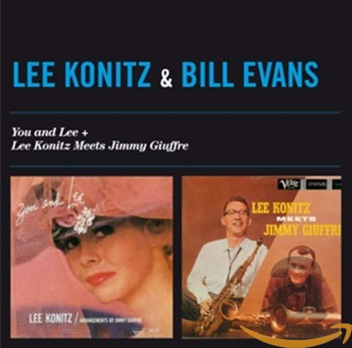 CD cover for Lee Konitz & Bill Evans jazz albums, featuring portraits.