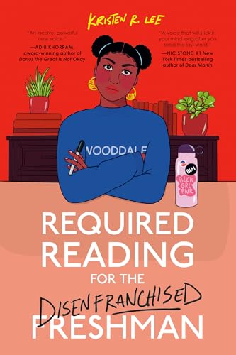 Book cover: young woman with space buns, plants, and bold pink text.