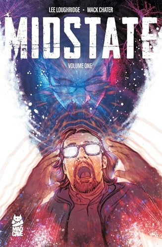 Comic book cover: "Midstate" featuring a man with a distressed expression.