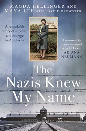 Book cover: "The Nazis Knew My Name" featuring a woman and barbed wire.