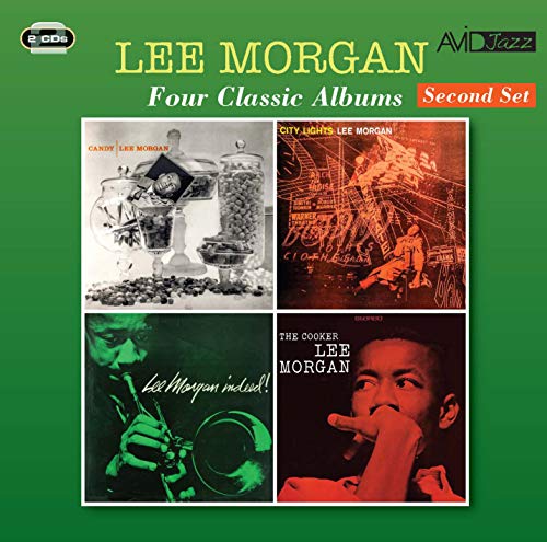 CD case featuring jazz musician Lee Morgan and album cover collage.