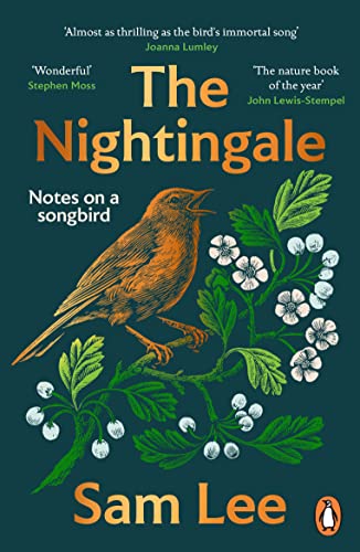 Book cover for The Nightingale by Sam Lee featuring an illustration of a bird.