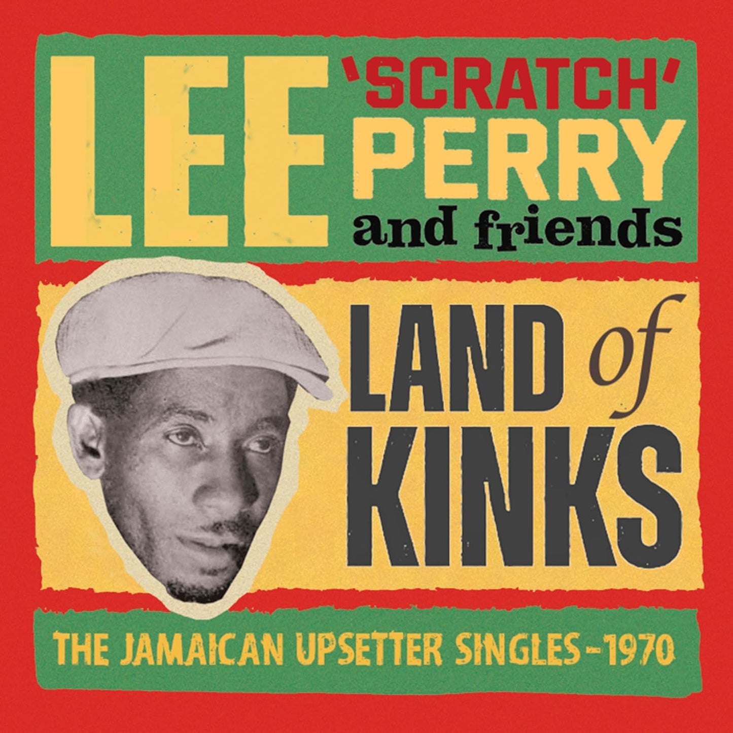 CD cover for Lee “Scratch” Perry’s “Land of Kinks” album, portrait included.