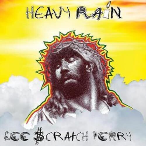 CD cover for Lee "Scratch" Perry’s “Heavy Rain” with portrait.