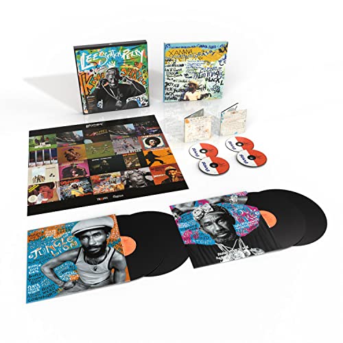 Lee "Scratch" Perry "King Scratch" CD box set with records and inserts.