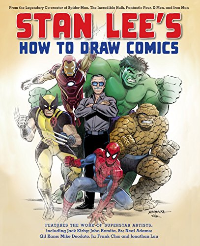 Book cover featuring Stan Lee with Marvel superheroes: Spider-Man, Hulk, Iron Man, and more.