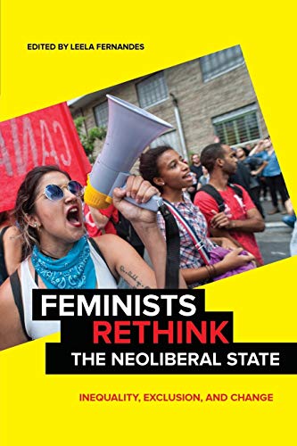 Book cover with a protest image and bold text: "Feminists Rethink.