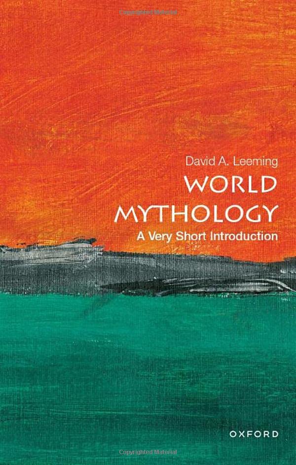 Book cover: "World Mythology" by David A. Leeming, Oxford University Press.