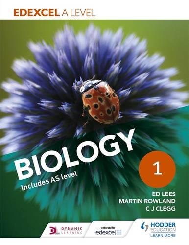 Biology textbook cover with a close-up of a flower and ladybug.