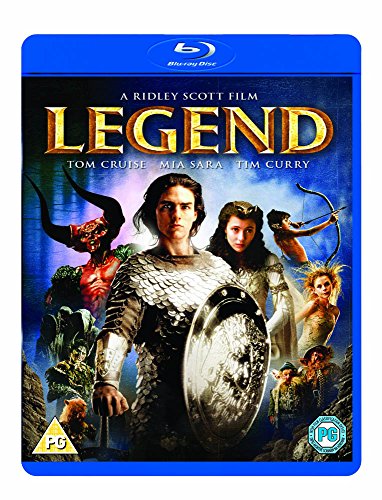 Blu-ray cover art for the film Legend featuring Tom Cruise and fantasy characters.