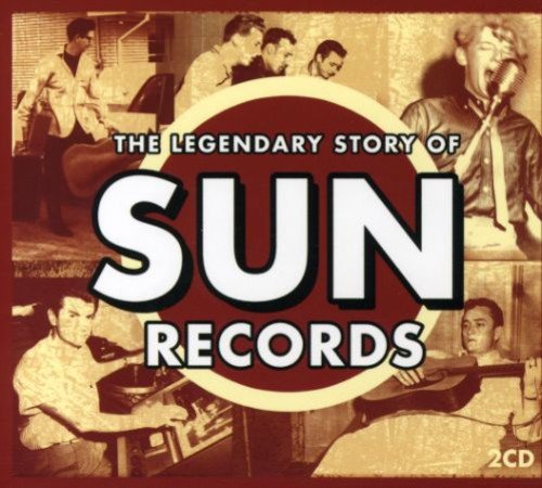 CD cover for "The Legendary Story of Sun Records" with musicians.