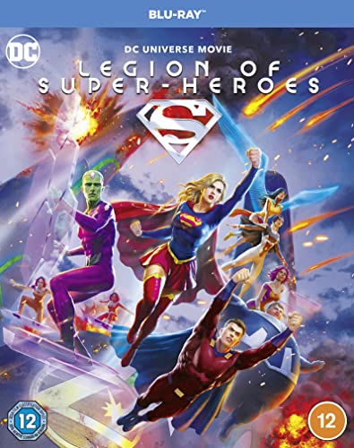 Blu-ray cover for "Legion of Super-Heroes" featuring diverse superhero characters.