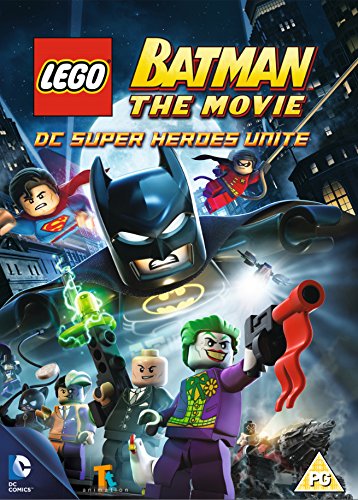 "Lego Batman: The Movie - DC Super Heroes Unite" DVD cover featuring Lego characters.