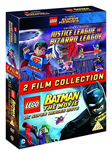 DVD cover featuring Lego Batman, Superman, and the Justice League.