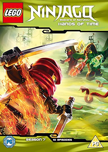 Lego Ninjago Hands of Time DVD cover featuring Kai with a sword.