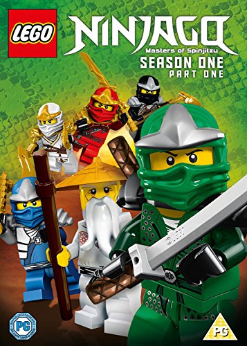Lego Ninjago Season One Part One DVD cover featuring several Lego ninja minifigures.