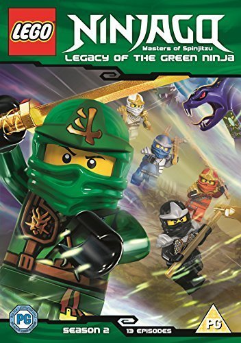 DVD cover for Lego Ninjago Season 2 featuring the Green Ninja and other characters.