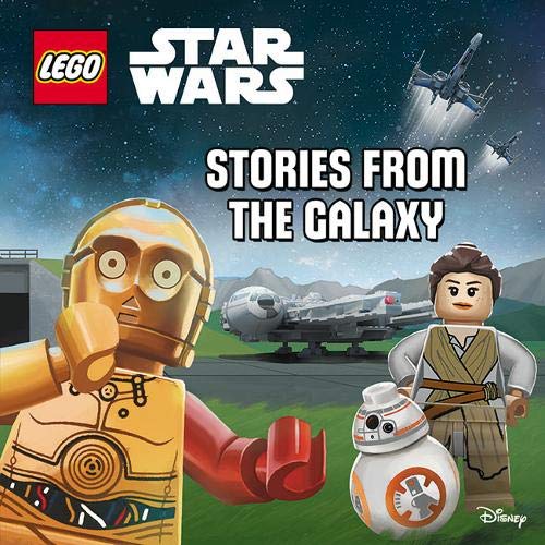 Lego Star Wars storybook cover featuring C-3PO, R2-D2, and the Millennium Falcon.