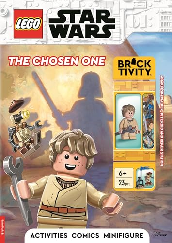 LEGO Star Wars activity book featuring an Anakin Skywalker minifigure and a pit droid.
