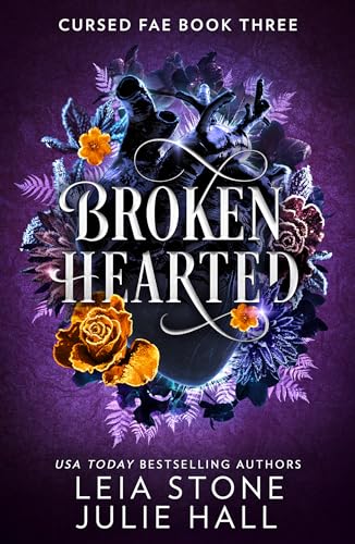 Book cover featuring a dark heart surrounded by flowers against a purple background.