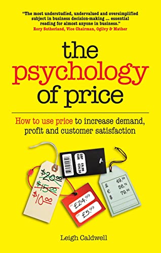 Yellow book cover with red text and price tags scattered on it.
