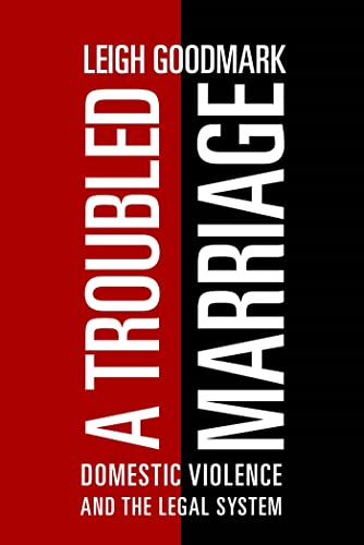 Book cover: black and red design with white text, "A Troubled Marriage.
