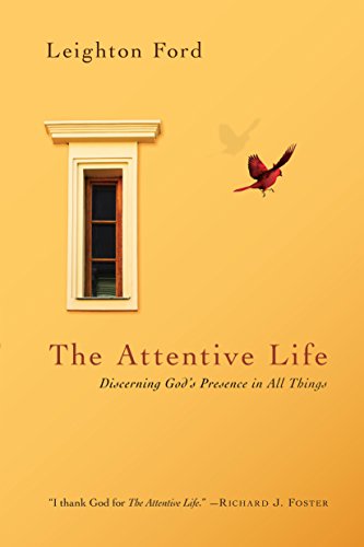 Book cover with a window, bird, and title "The Attentive Life.