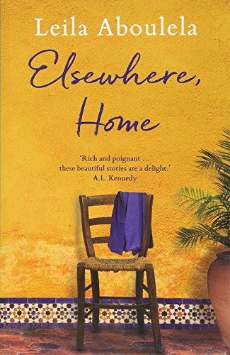 Book cover: yellow wall, chair with blue garment, and potted plant.