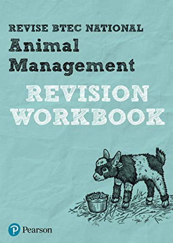 BTEC Animal Management revision workbook cover with a goat illustration.
