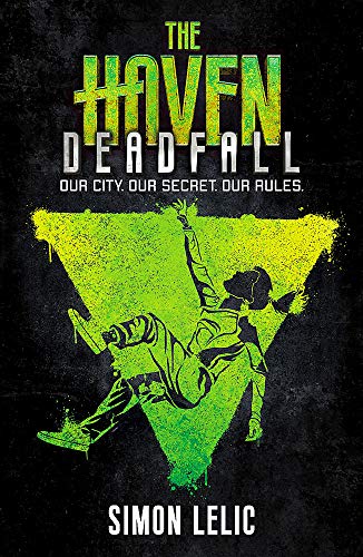 Book cover: falling figure silhouetted against a bright green triangle.