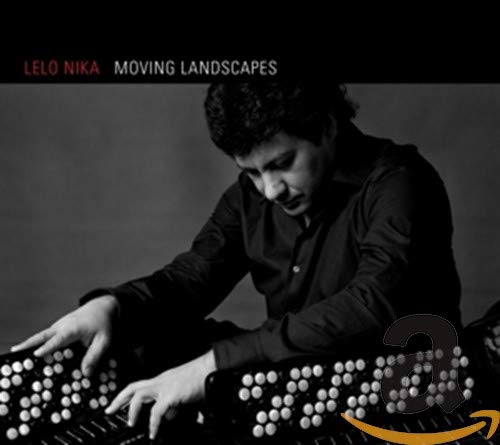 CD cover featuring a man playing a button accordion in grayscale.
