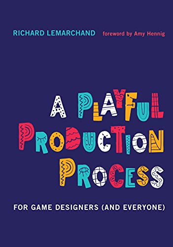 Book cover with colorful, hand-drawn title: "A Playful Production Process.