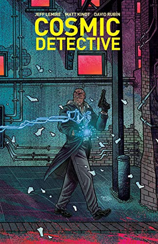 Comic book cover: man with glowing hands in an alleyway.