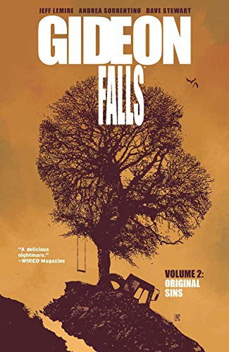 Comic book cover: "Gideon Falls Volume 2" with a large, dark tree.