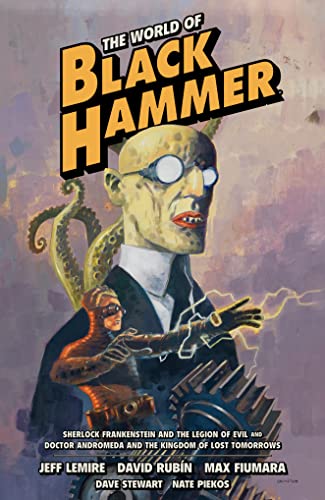 Comic book cover featuring a robotic-looking man with goggles and tentacles.