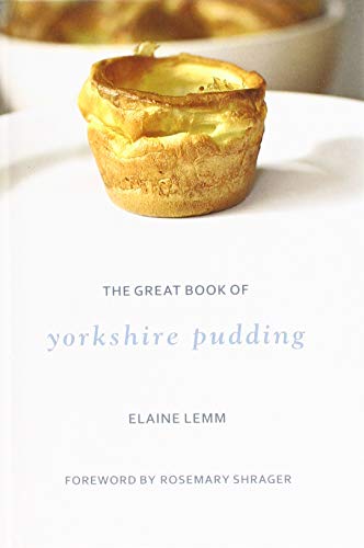 Book cover with a golden Yorkshire pudding and title "The Great Book Of Yorkshire Pudding".
