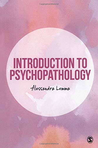 Book cover: "Introduction to Psychopathology" by Alessandra Lemma, pink watercolor background.