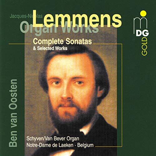 CD cover featuring a portrait of Jacques-Nicolas Lemmens and gold text.