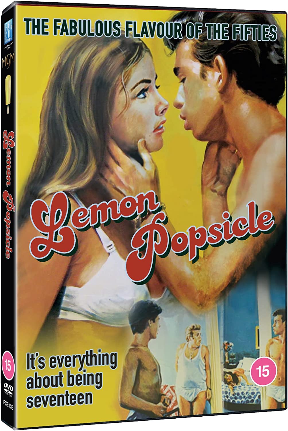DVD cover art featuring a young couple embracing against a yellow background.
