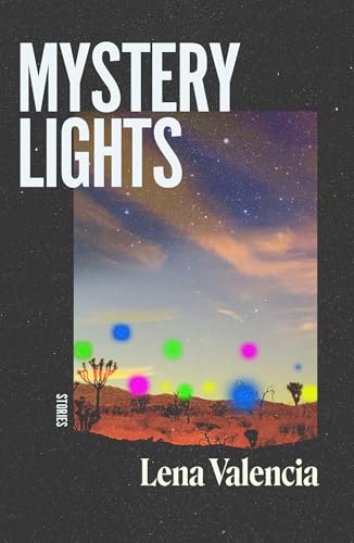 Book cover showing glowing neon orbs over a desert landscape with Joshua trees.