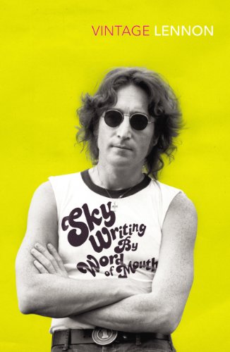 John Lennon in sunglasses and a tank top with book title text.