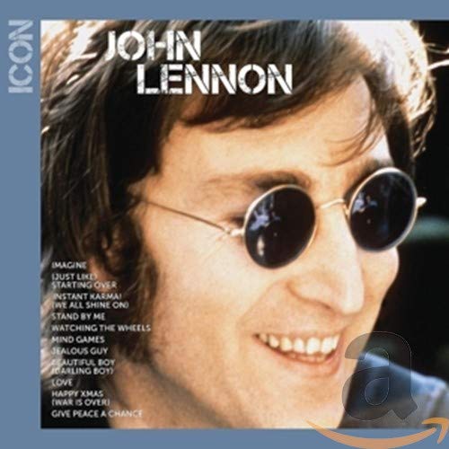 John Lennon portrait with sunglasses, album cover for “ICON” CD.