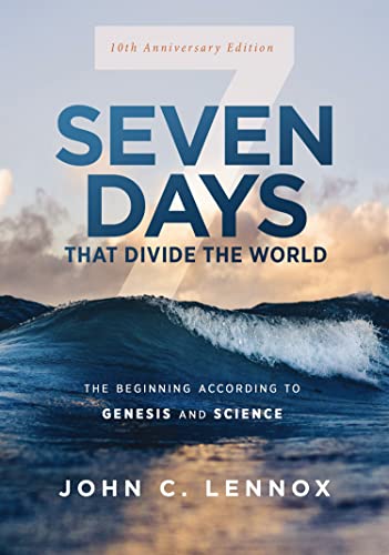Book cover with large blue text, ocean wave, and author John C. Lennox.