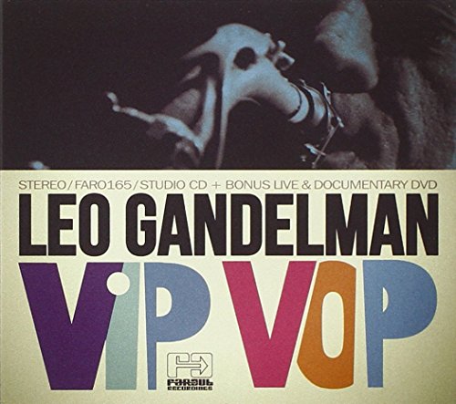CD cover for Leo Gandalman’s “VIP VOP” featuring abstract figure art.