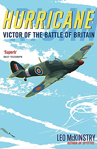 Book cover featuring a British Hurricane fighter plane in flight.
