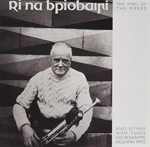 CD cover featuring a portrait of Leo Rowsome with his uilleann pipes.
